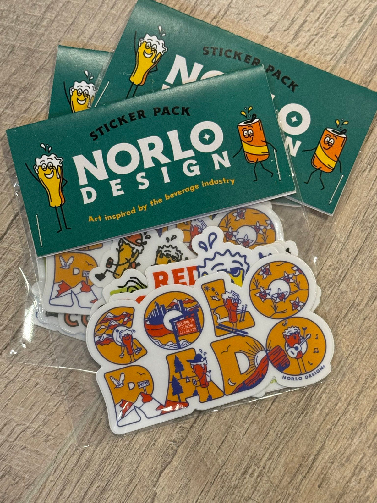 Norlo Design Colorado Craft Beer Sticker Pack