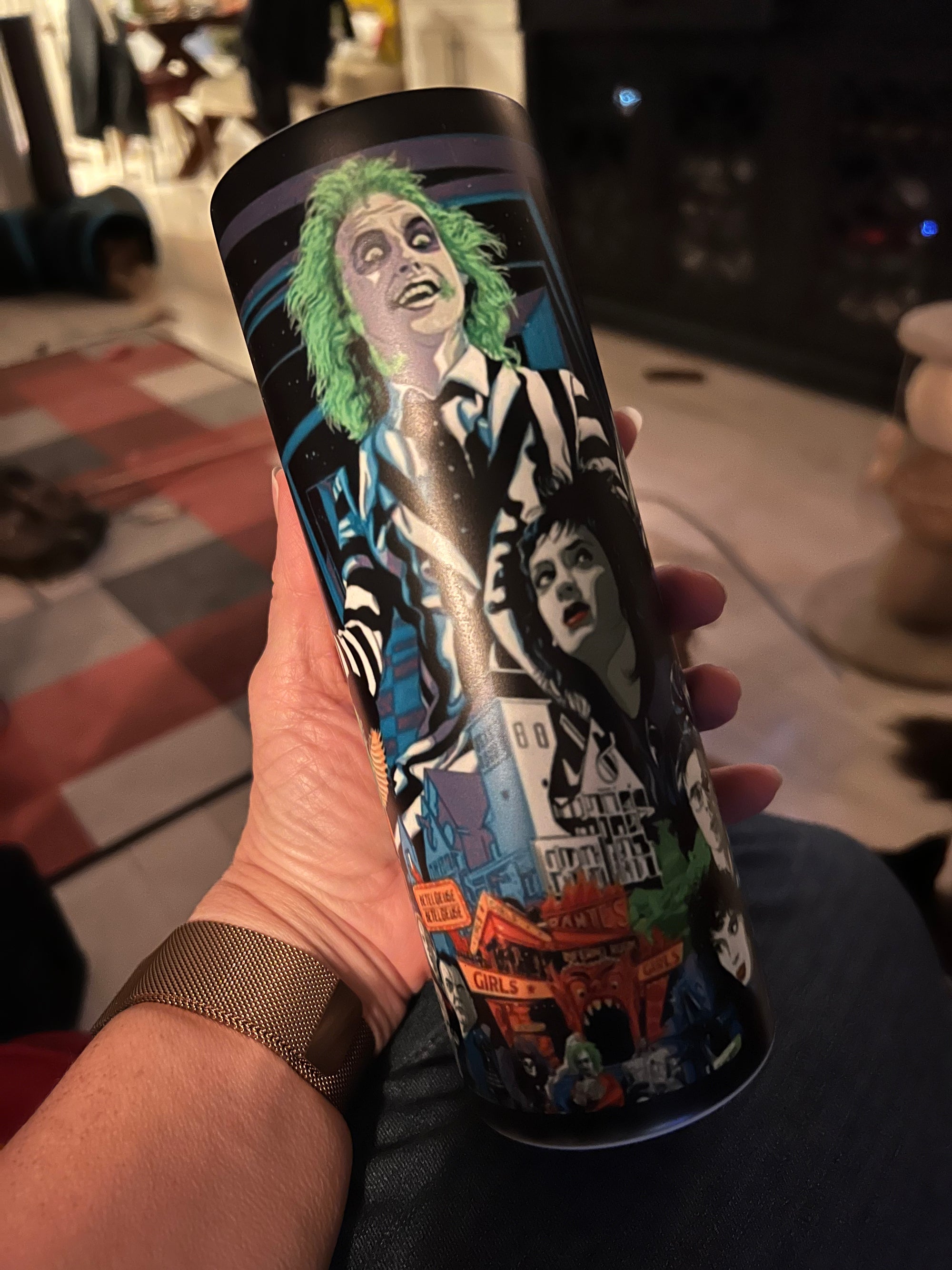 Horror Glow-in-the-Dark Stainless Steel Tumblers